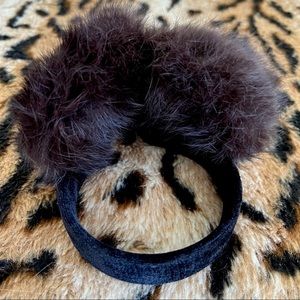 Surell Rabbit Fur Earmuffs